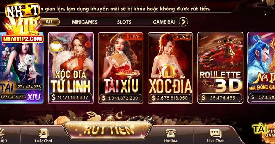 Casino Nhatvip mang lại trải nghiệm giải trí đỉnh cao