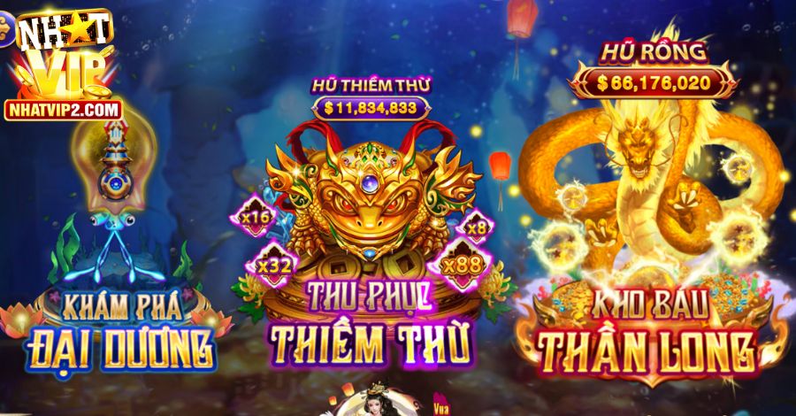 Game bắn cá trực tuyến free tại Nhatvip